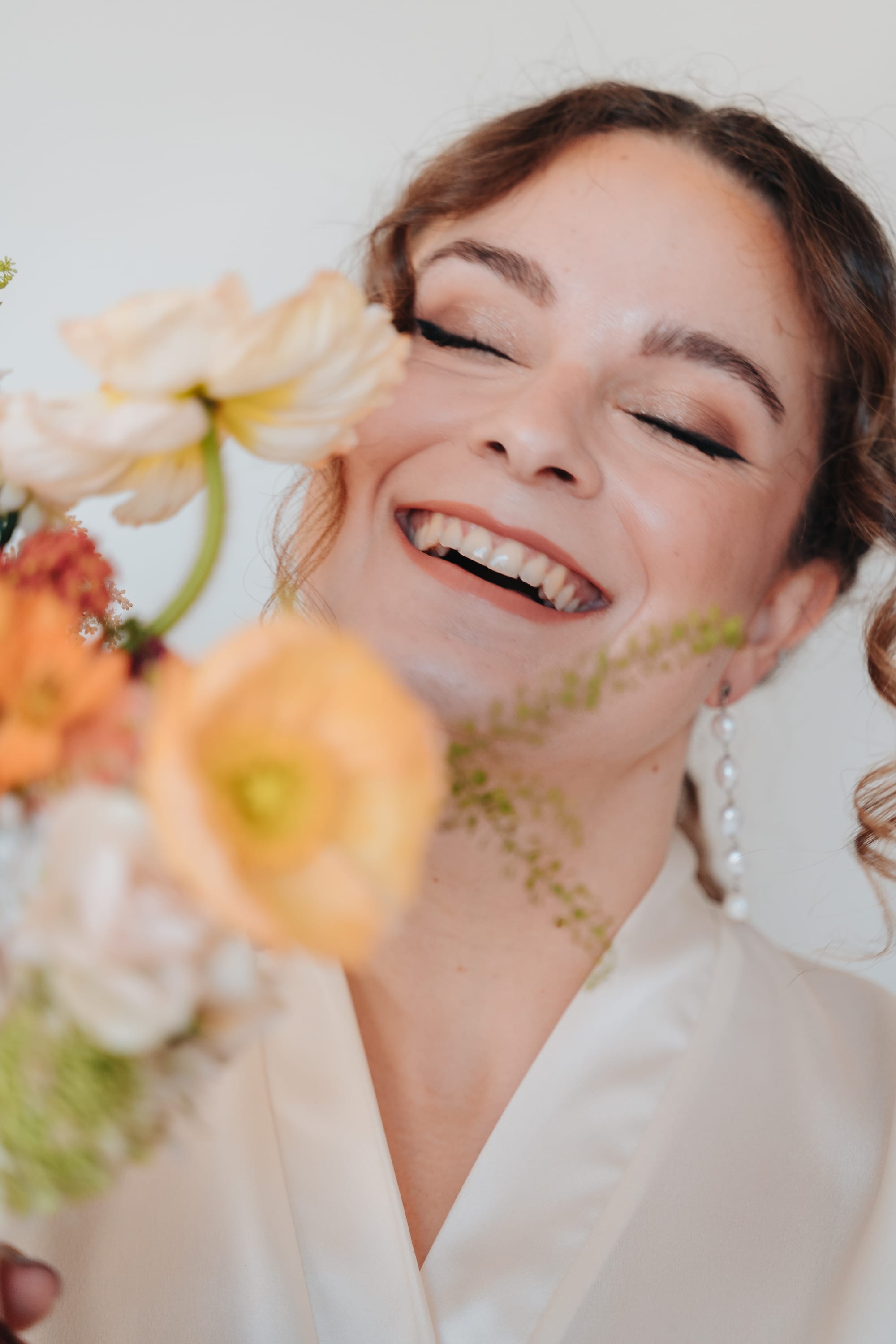 Novia maquillada en Málaga