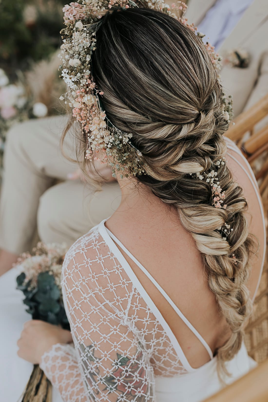 Maquillaje y peinado de novia por Debra Beauty en Málaga