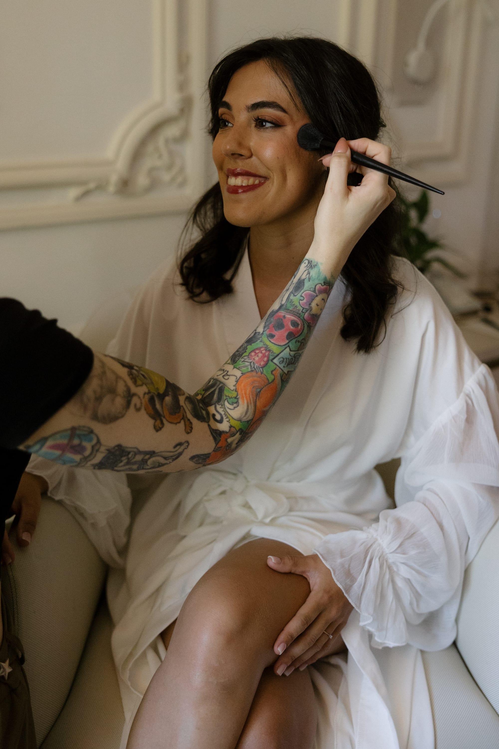 boda ana rodrigo — Maquillaje y peinado de novia por Debra Beauty en Málaga